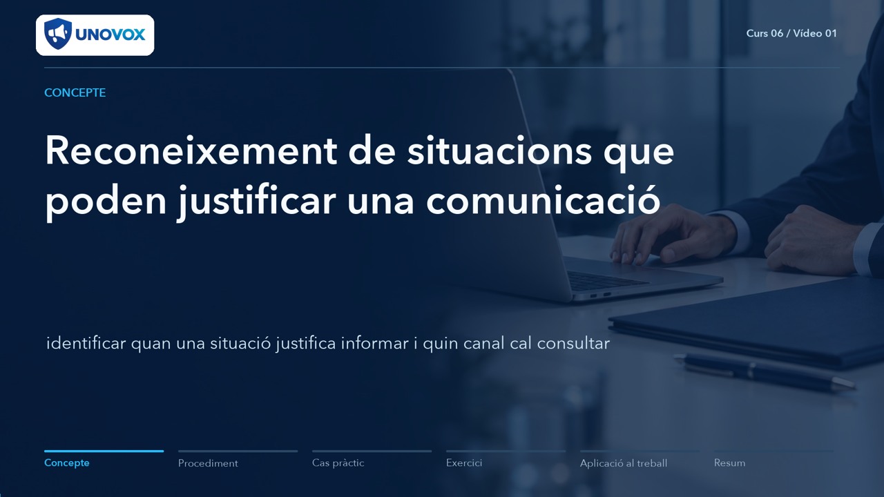 Com utilitzar un canal de denúncies