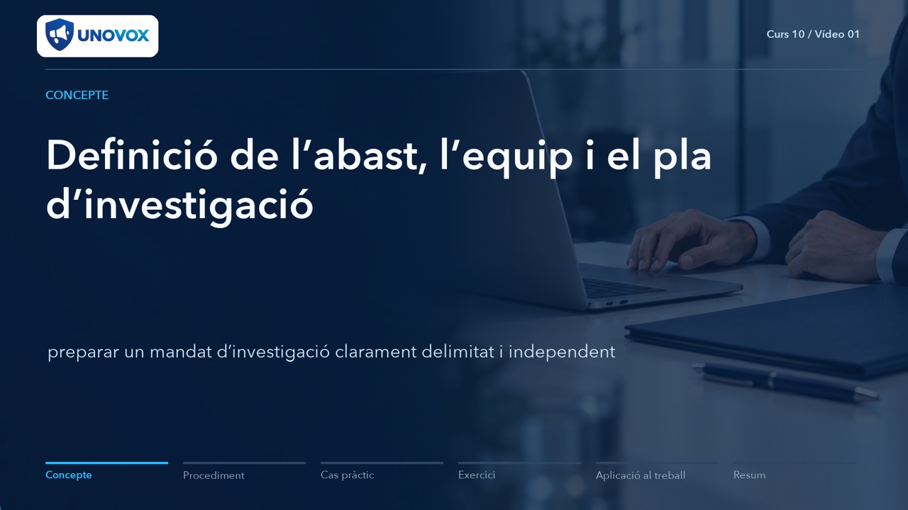 Investigacions internes: fonaments i bones pràctiques