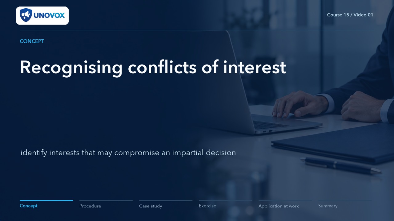 Conflicts of interest, gifts and hospitality