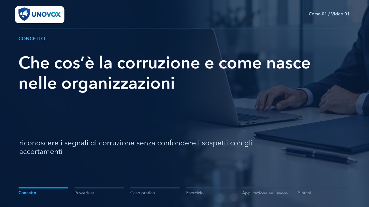Integrità e prevenzione della corruzione: fondamenti nazionali