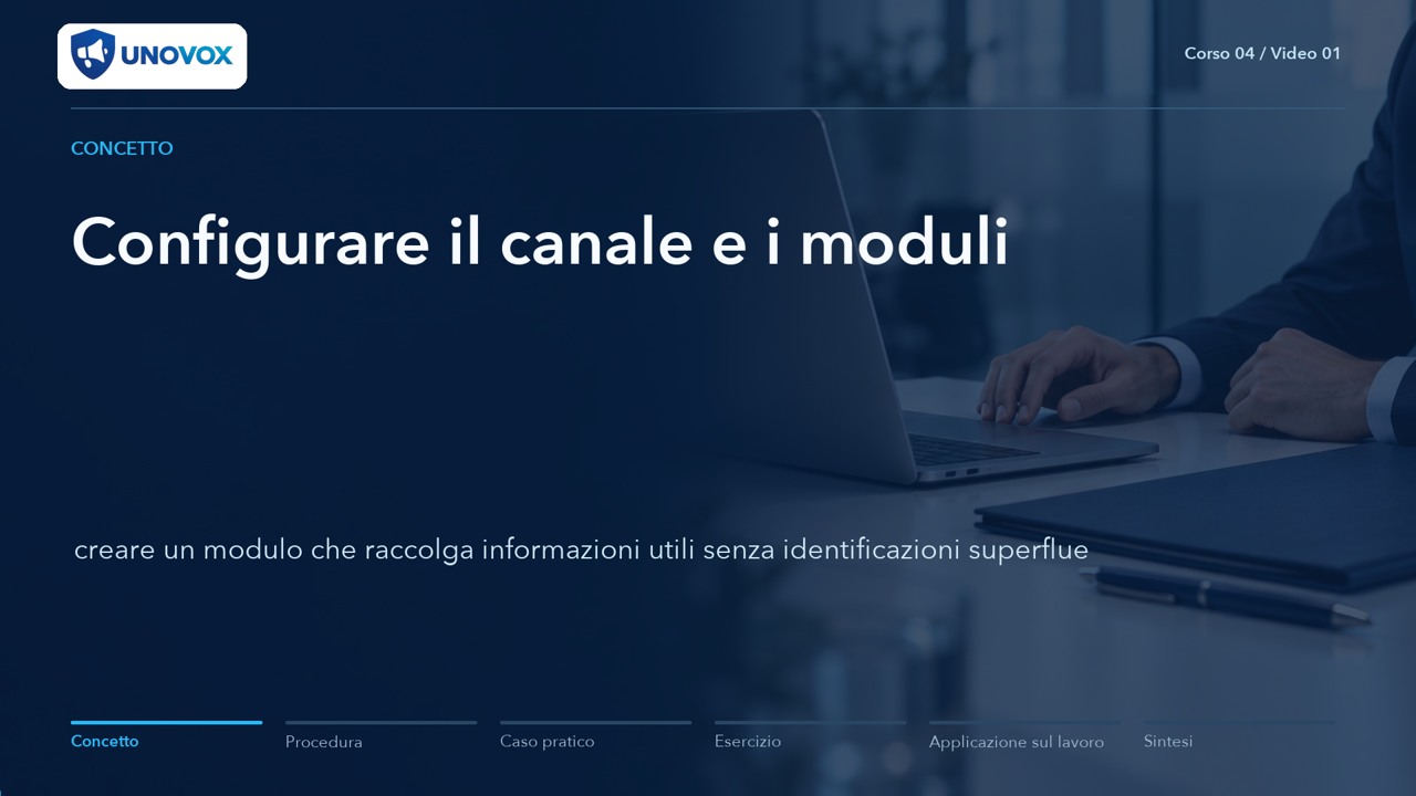 Configuring and administering a whistleblowing platform
