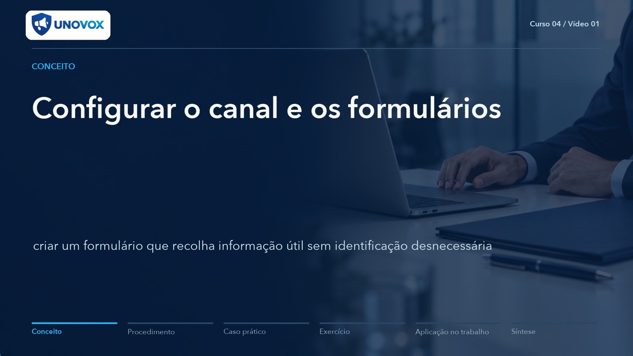 Configurar e administrar uma plataforma de denúncias