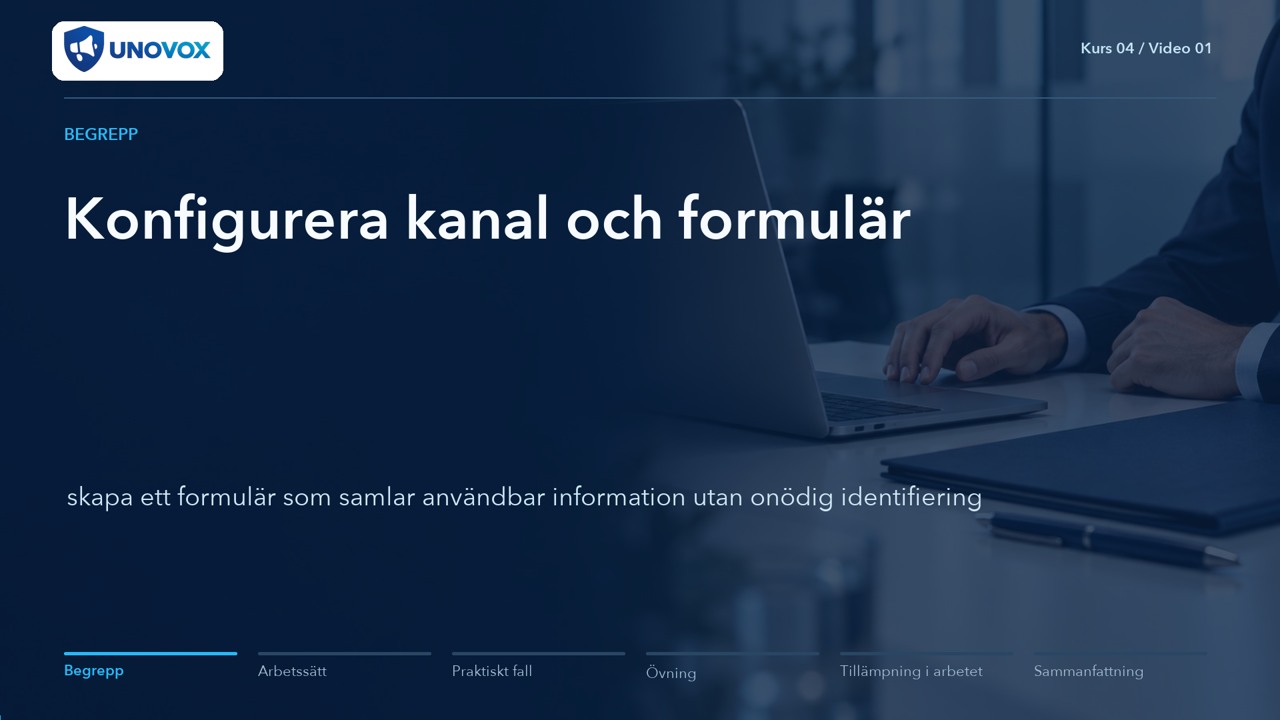 Configuring and administering a whistleblowing platform