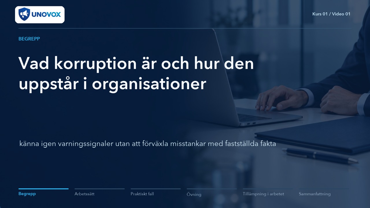 Integritet och förebyggande av korruption: nationella grunder