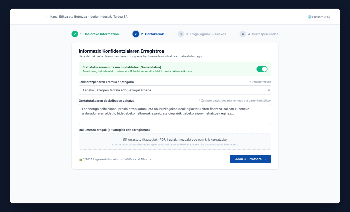 UNOVOX inprimaki publikoa, salaketa bat lau etapatan bidaltzeko